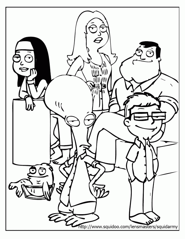 Plansa de colorat cu Familie 37 32